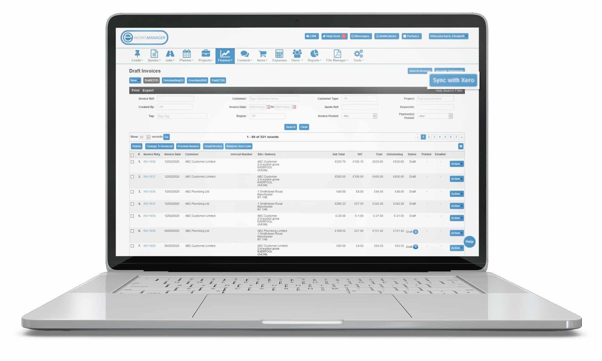 Integrate and connect your xero with eworks manager
