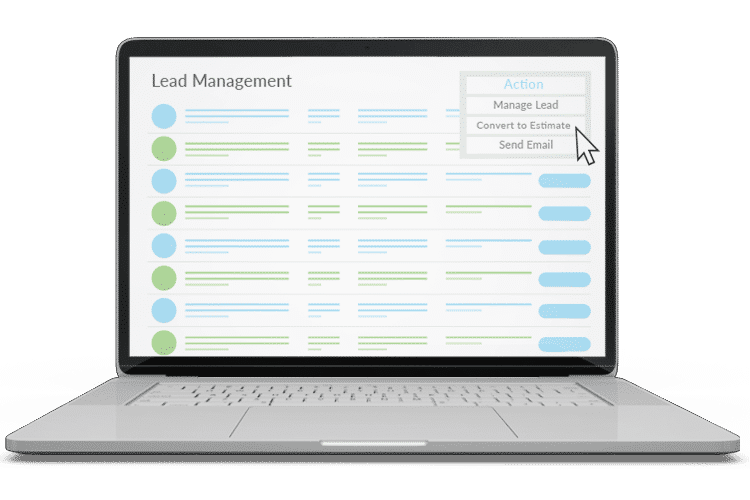Convert Leads to Estimates Lead Management System - Convert Leads to Estimates